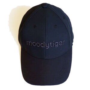 NWOT MoodyTiger Baseball Cap 51-56 cm Black Embroidery